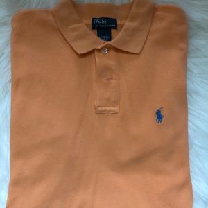 Ralph Lauren Tangerine Polo  L (14/16) Boys